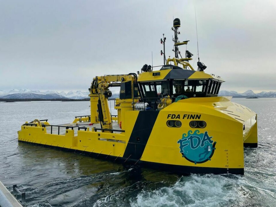 «FDA Finn» er søsterskipet til «FDA Astri» som ble levert i juni 2021. Foto: Finnsnes Dykk & Anleggservice AS