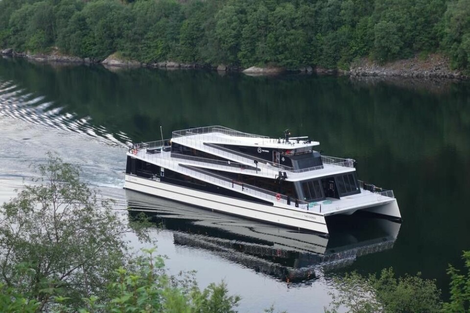 Det tredje fartøyet til rederiet The Fjords, «Legacy of The Fjords» er levert fra Brødrene Aa. Foto: The Fjords
