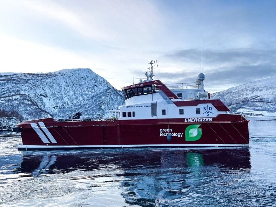 MS «Energizer» er en 39 meter lang CTV-katamaran, bygget ved Grovfjord Mek. Verksted. Foto: GMV MS «Energizer» er en 39 meter lang CTV-katamaran, bygget ved Grovfjord Mek. Verksted. Foto: GMV