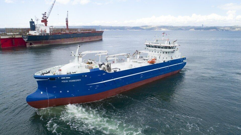 Sefine Shipyard har overlevert den sjette av seks brønnbåter i samme serie til Dess Aquaculture. Foto: Sefine Shipyard Sefine Shipyard har overlevert den sjette av seks brønnbåter i samme serie til Dess Aquaculture. Foto: Sefine Shipyard