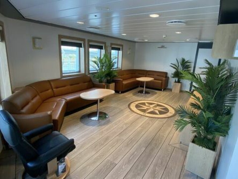 Møblene på den nye fergen er levert av Cita. Foto: Sefine Shipyard
Passasjerseter kommer fra GRL. Foto: Sefine Shipyard