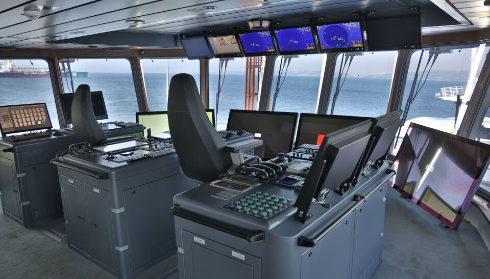 Fra broen om bord på det nye fartøyet. Foto: Cemre Shipyard Fra broen om bord på det nye fartøyet. Foto: Cemre Shipyard