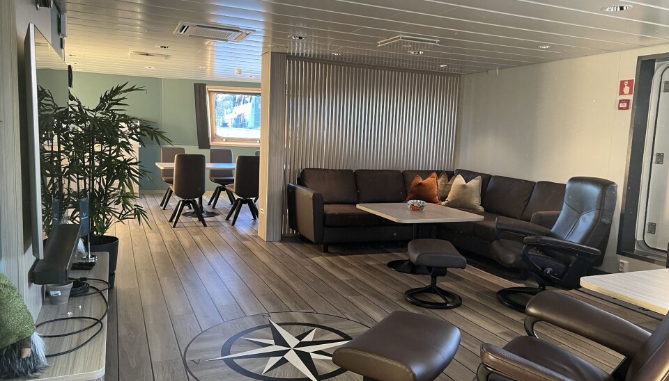 Innredningen om bord er utført av R&M Ship Interior. Foto: Aas Mek Innredningen om bord er utført av R&M Ship Interior. Foto: Aas Mek