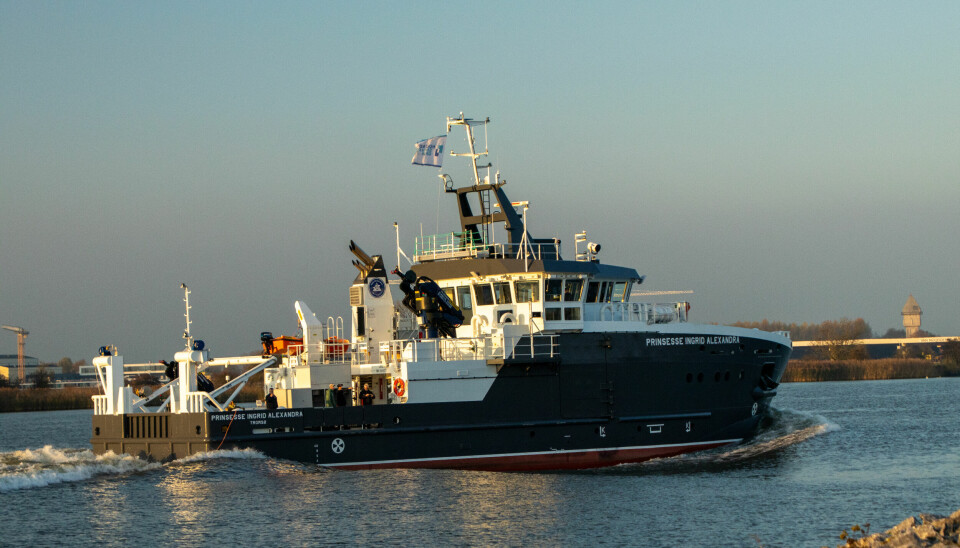«Prinsesse Ingrid Alexandra» er levert fra Holland Shipyard til Havforskningsinstituttet.