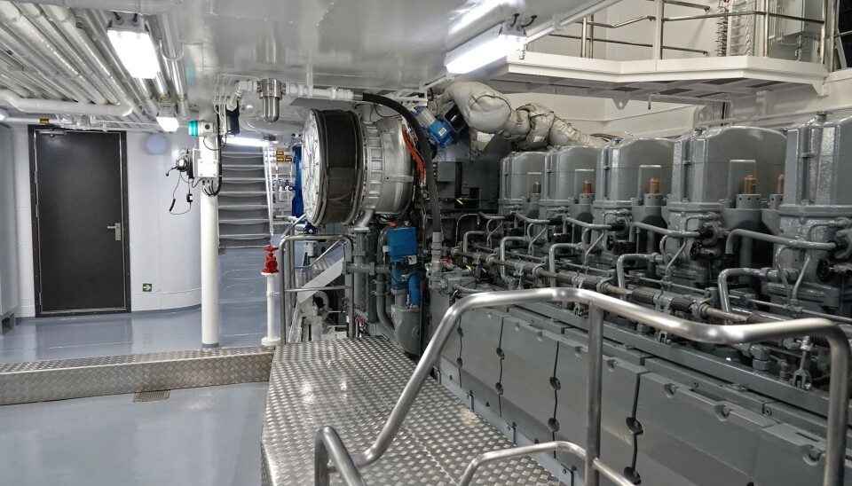 Hovedmotoren er av typen ABC 6DL36, 3955 kW. Hovedmotoren er av typen ABC 6DL36, 3955 kW.