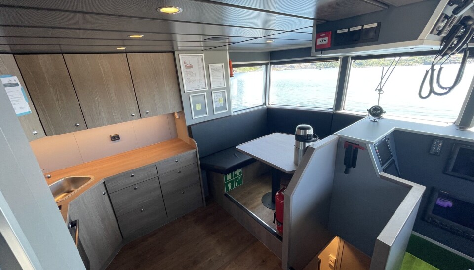 fra innredningen om bord i MS «Kurt H» fra innredningen om bord i MS «Kurt H»