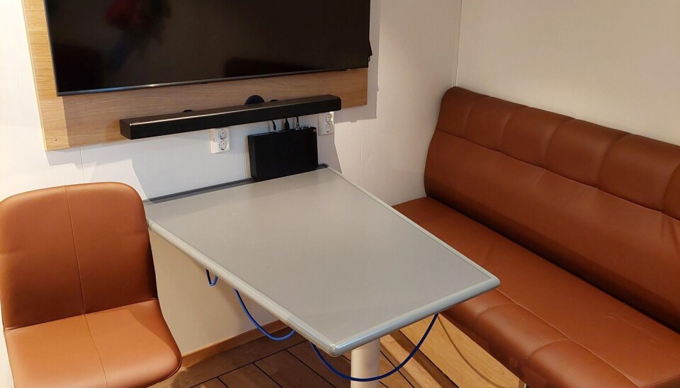 Praktiske og flotte møbler om bord. Praktiske og flotte møbler om bord.