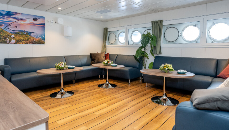 Vard Accommodation har stått for innredningen om bord Vard Accommodation har stått for innredningen om bord