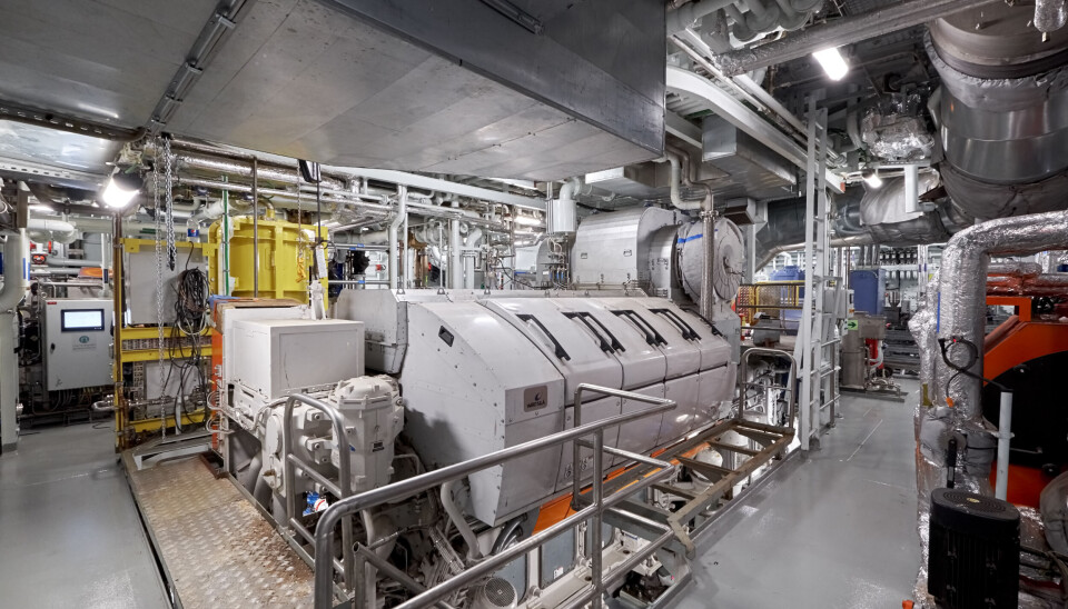 Wärtsilä har blant annet levert hovedmotoren om bord. Wärtsilä har blant annet levert hovedmotoren om bord.