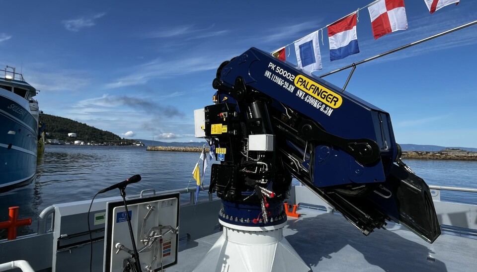 Bergen Hydraulic har levert en Palfinger kran til det nye fartøyet.