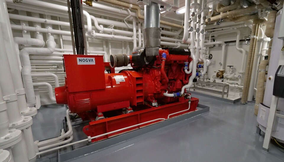 Det er en rekke norske leverandører på nybygget, blant annet Nogva Motorfabrikk. Det er en rekke norske leverandører på nybygget, blant annet Nogva Motorfabrikk.