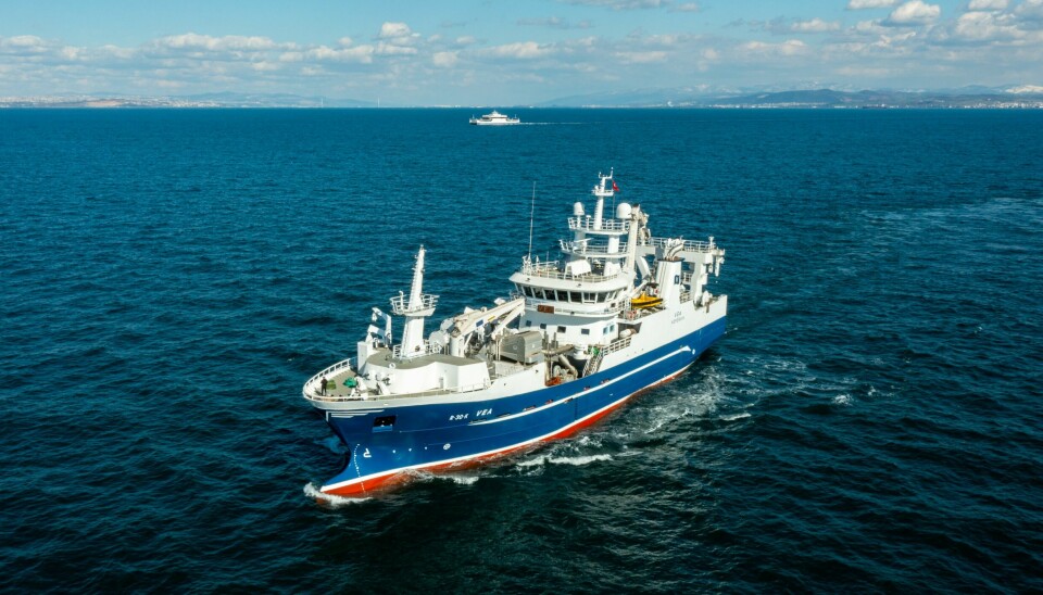 NY OG FLOTT: MS «Vea»fra Karmøy. Det 67,6 meter store fartøyet er en kombinert ringnotbåt og tråler.