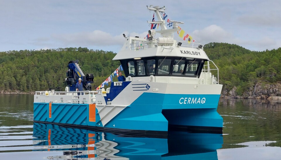 MS «Karlsøy» er det første fartøyet Sletta Verft leverer til Cermaq.